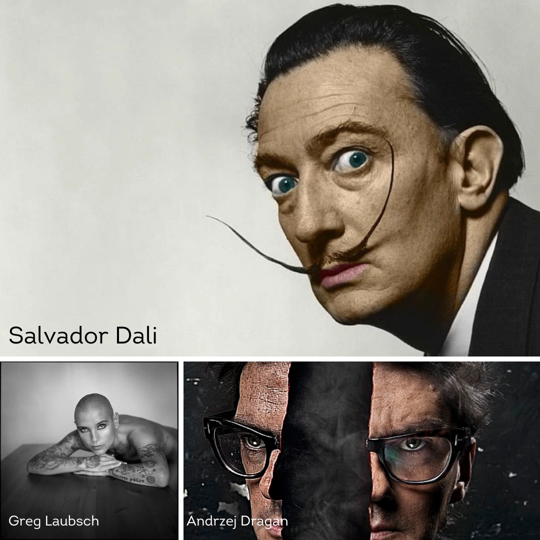 salvador dali, greg laubsch i andrzej dragan